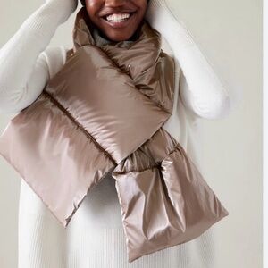 ATHLETA URX Metallic Puffer Scarf